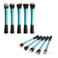 5pcs/set blue Powder Blush Brush Facial Beauty Cosmetic Stipple Makeup Tools